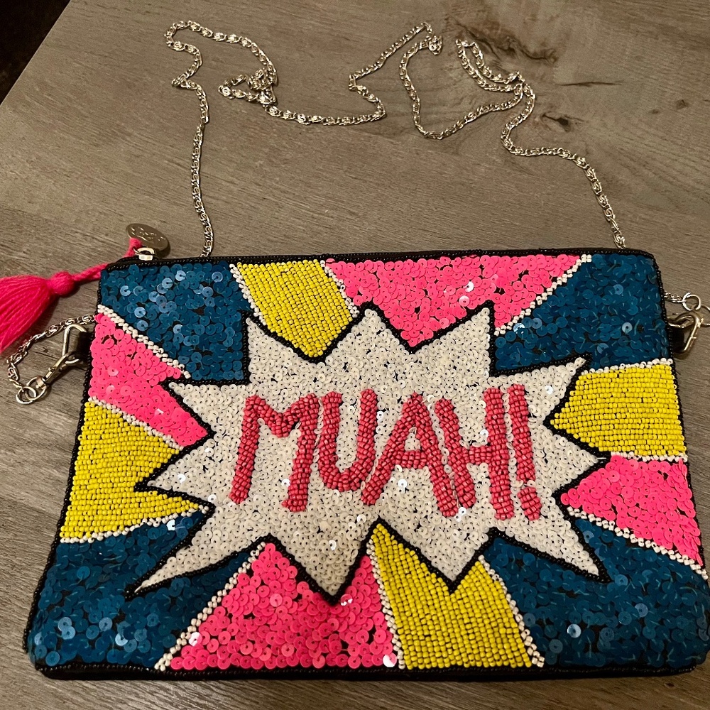 A&B Colorful Clutch with strap